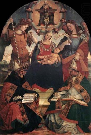 The Trinity, the Virgin and Two Saints, Luca Signorelli